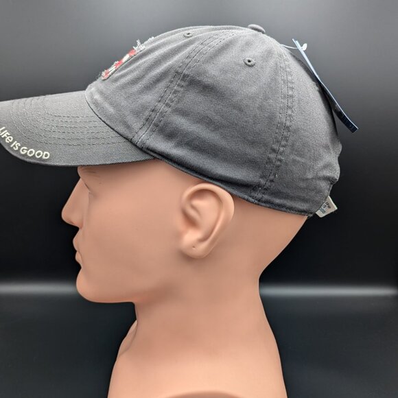 Life is Good. Tattered Chill Cap Americana Dog-Slate Gray - Picture 6 of 13